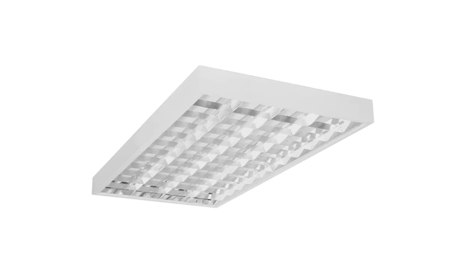 Корпус светильника CSVT ЛПO 2хLED T8 1230х300х80 opal-sand IP20 белый подвесной/накладной G13 без лампы с рамкой