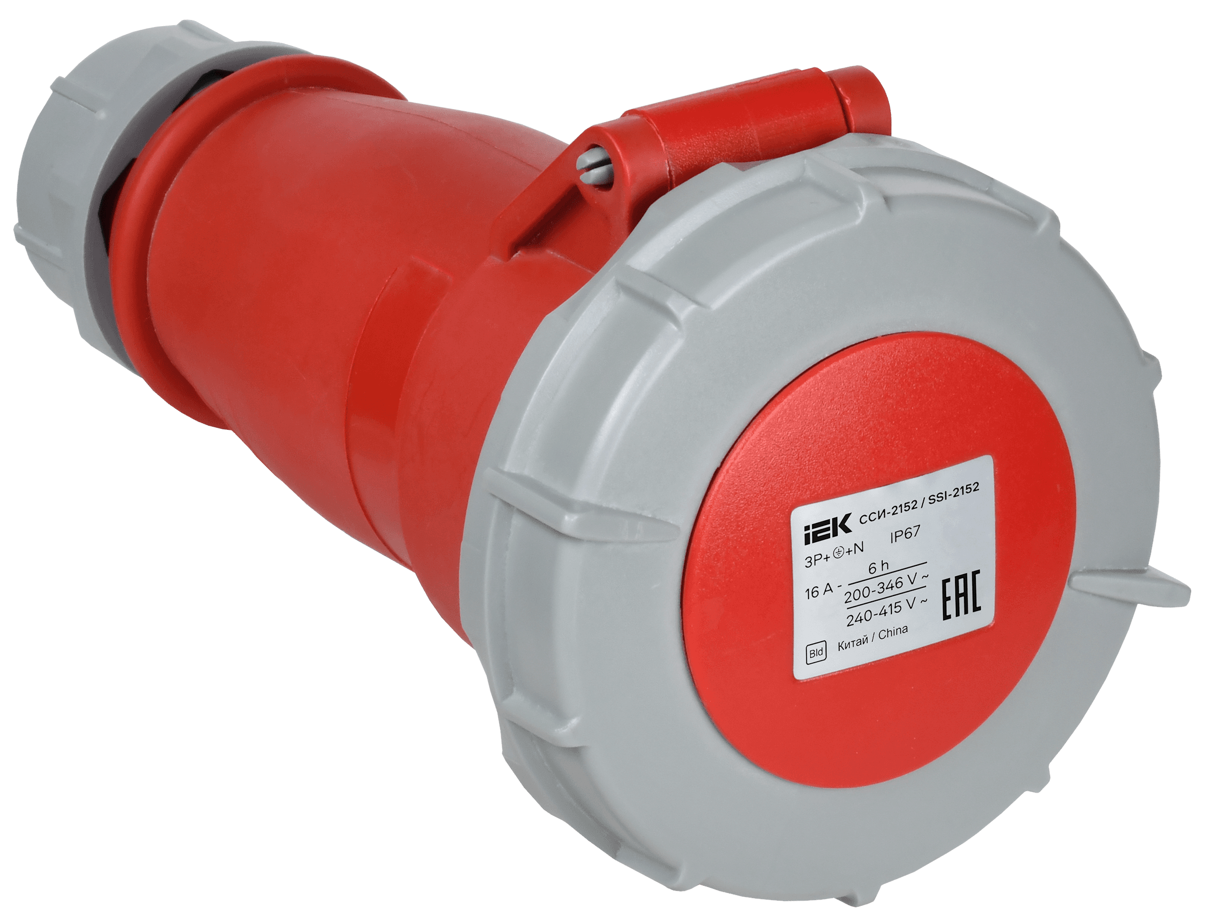 Розетка переносная ССИ-2152 16А-6ч 380В 3P+PE+N IP67 IEK