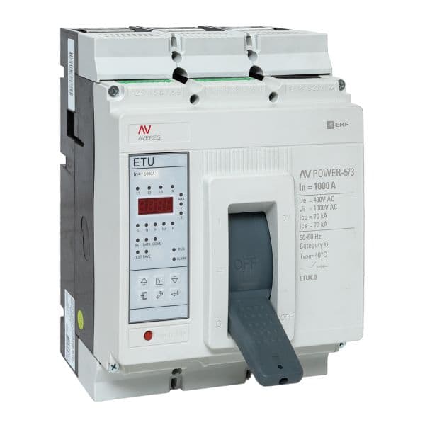 Автоматический выключатель AV POWER-5/3 1000А 70kA ETU4.0 AVERES