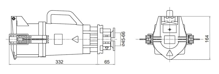 Розетка кабельная CS IP67 160A 3P+E 690В