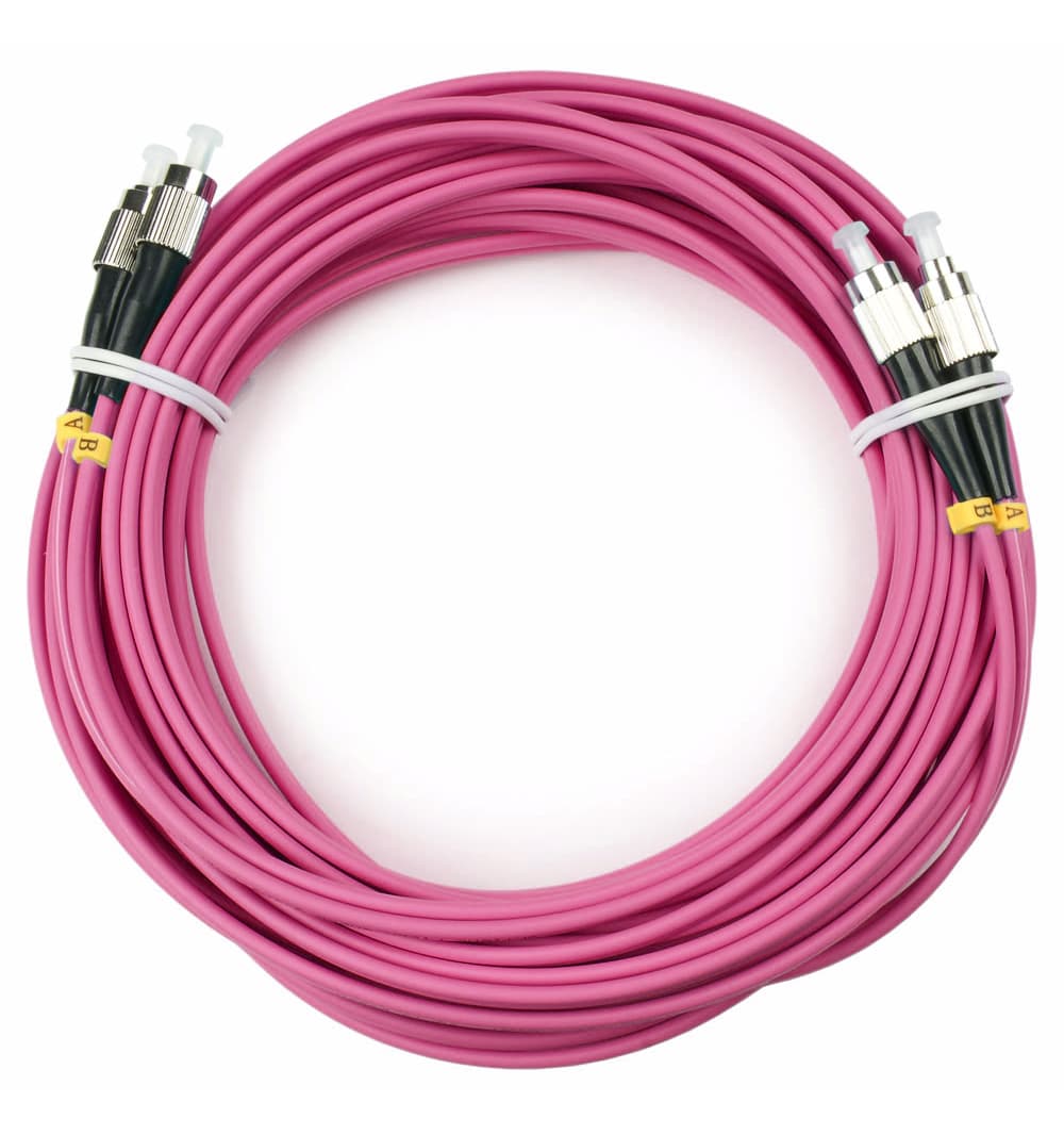 Патч-корд оптический duplex 25м FC-FC 50/125MM OM4 LSZH