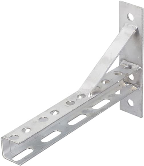 Кронштейн консольный U-образный 30x30 (с опорой)  L-300