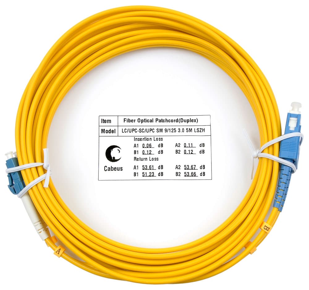Патч-корд оптический duplex 7м LC-SC 9/125 sm LSZH