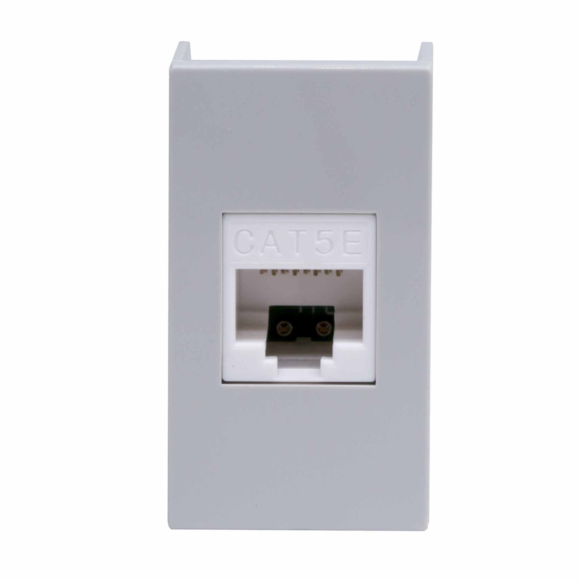 Розетка RJ-45 кат.5E, ЭУИ Вива (Viva),1 мод.,сер