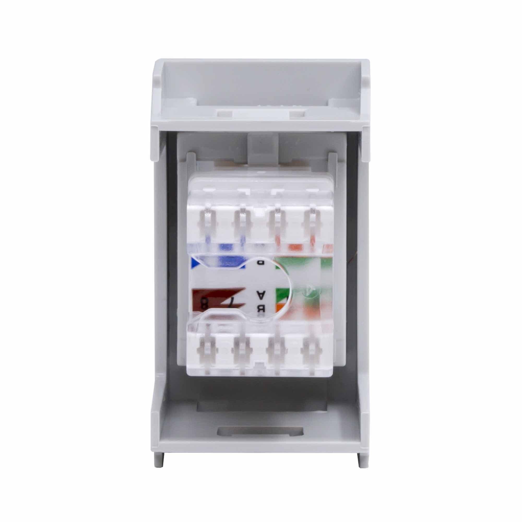 Розетка RJ-45 кат.5E, ЭУИ Вива (Viva),1 мод.,сер