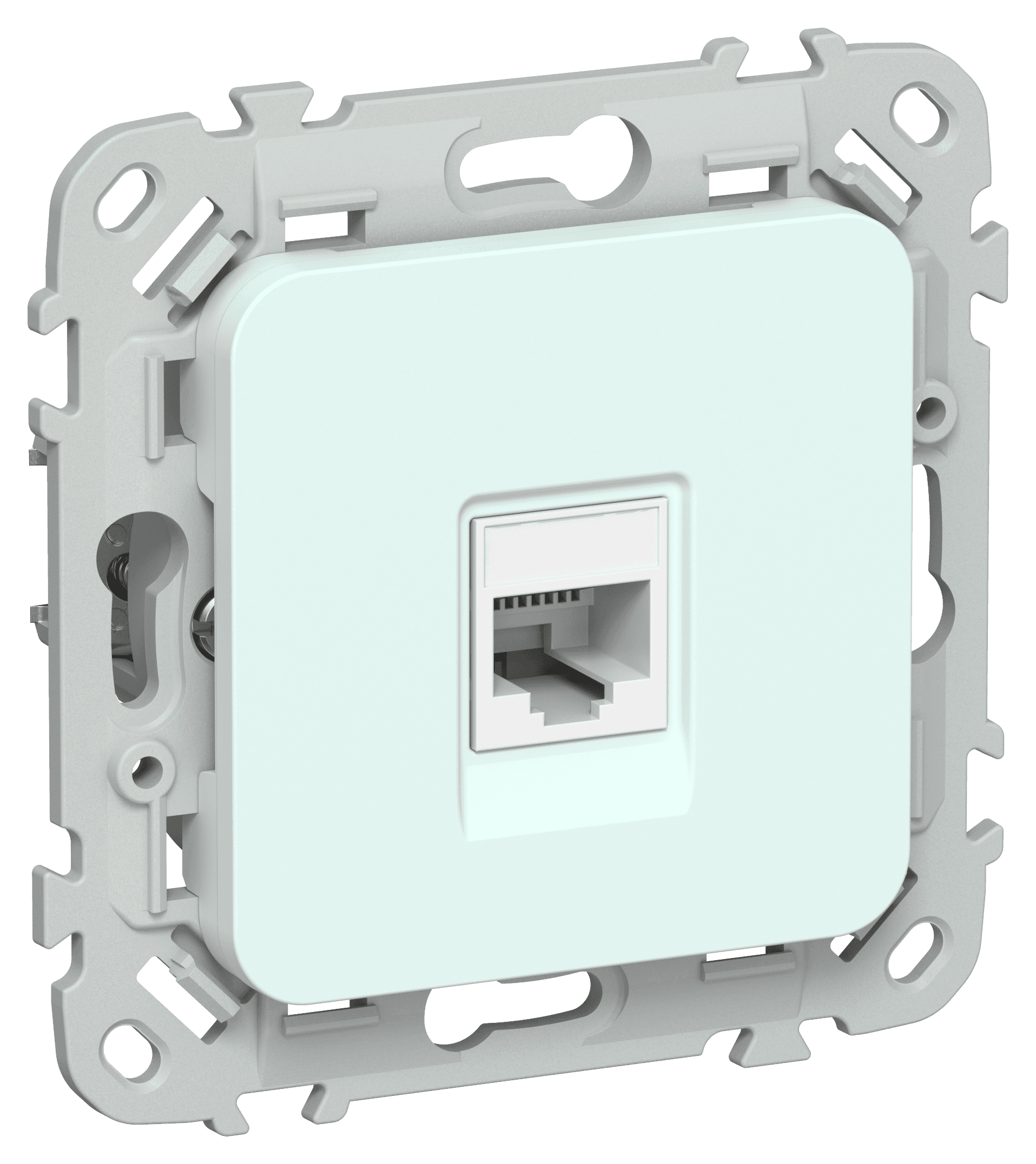 FLITE Розетка компьютерная RJ45 категория 5Е UTP РК5е-1-0-ФлХЛ холодный лед IEK