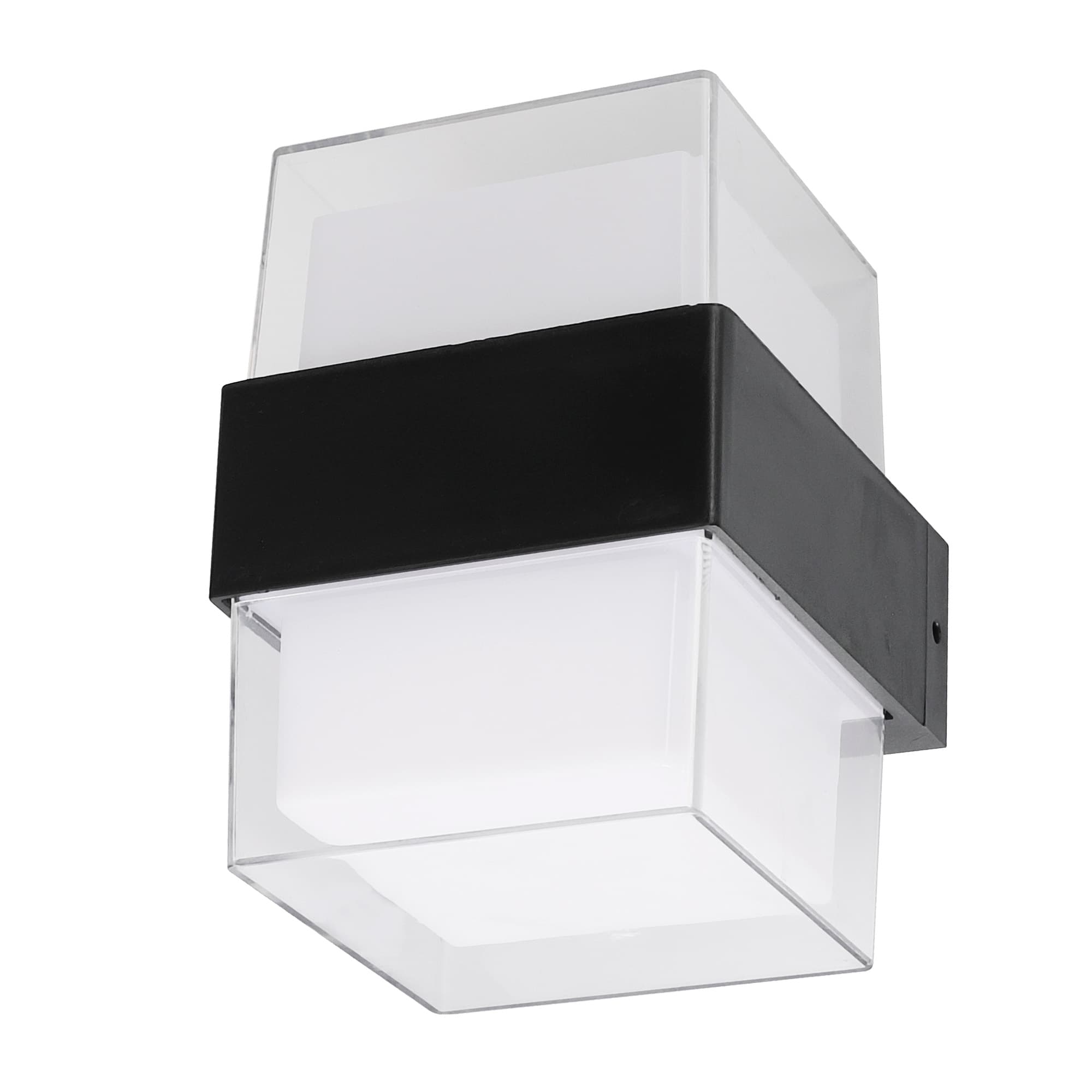 Светильник светодиодный ULU-P26B-2x5W/4000K IP65 BLACK уличный. Архитектурный накладной. Белый свет (4000K). Корпус черный.