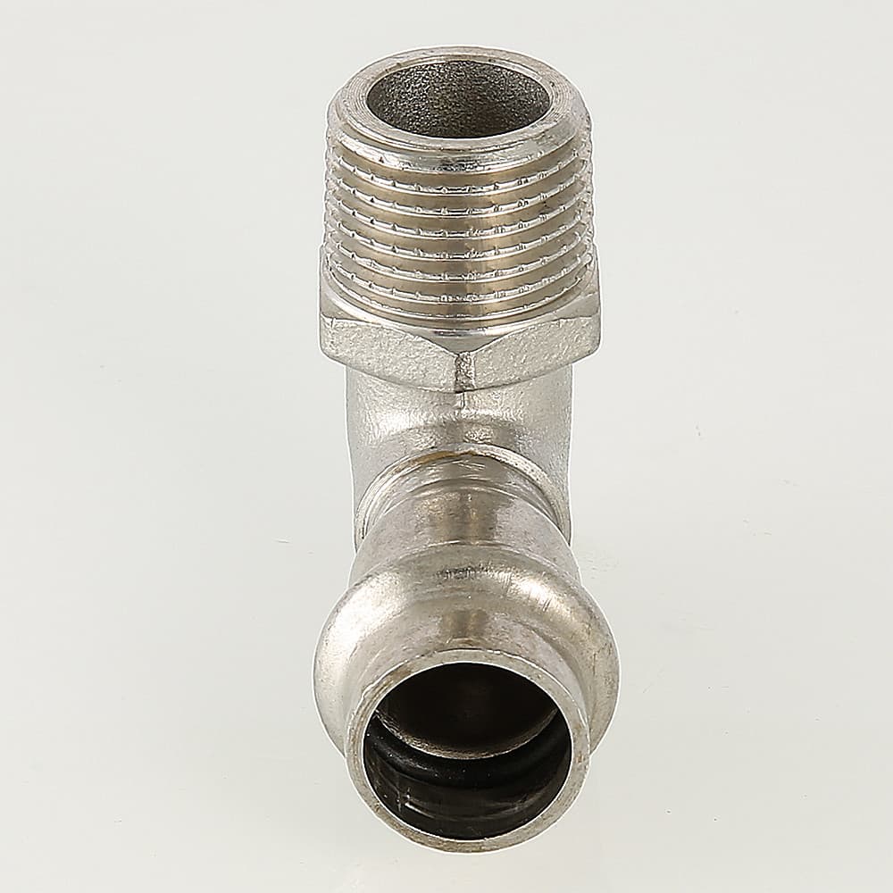 Угольник НР 22x1/2' 90 град., нержавеющая сталь