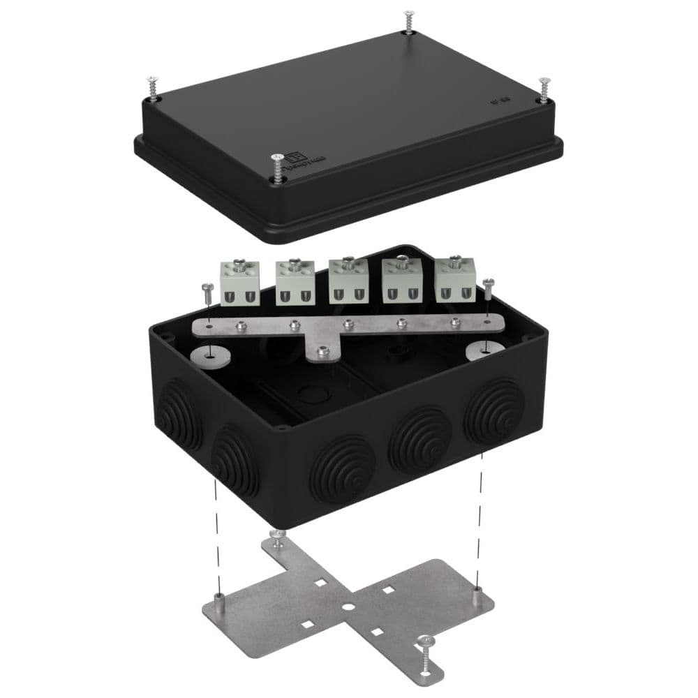 Коробка огнестойкая для о/п 40-0310-FR1.5-10 Е15-Е120 RAL9005 150х110х70 (6 шт/кор)