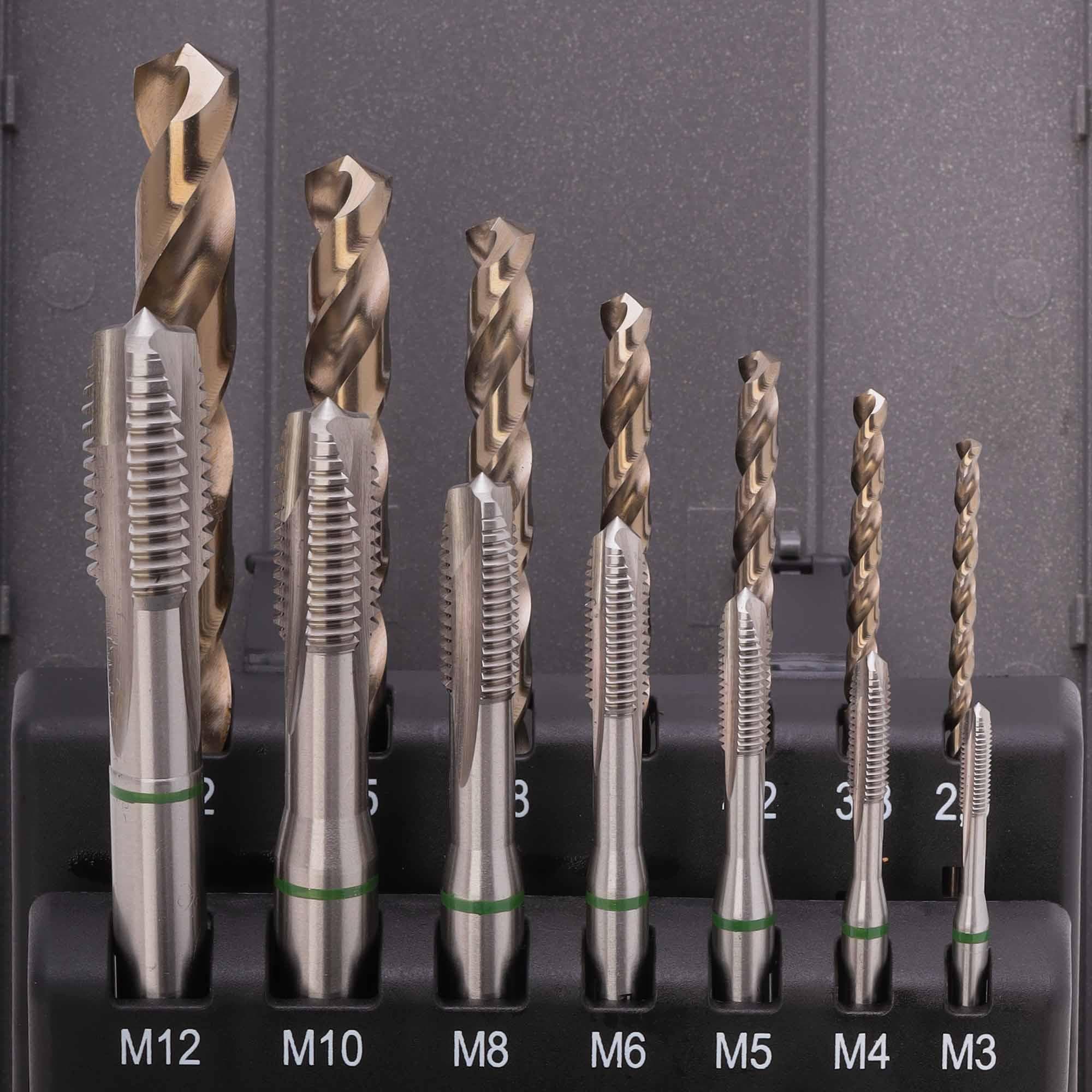 Набор машинных метчиков M3-M12 HSSE DIN371/376 14пр