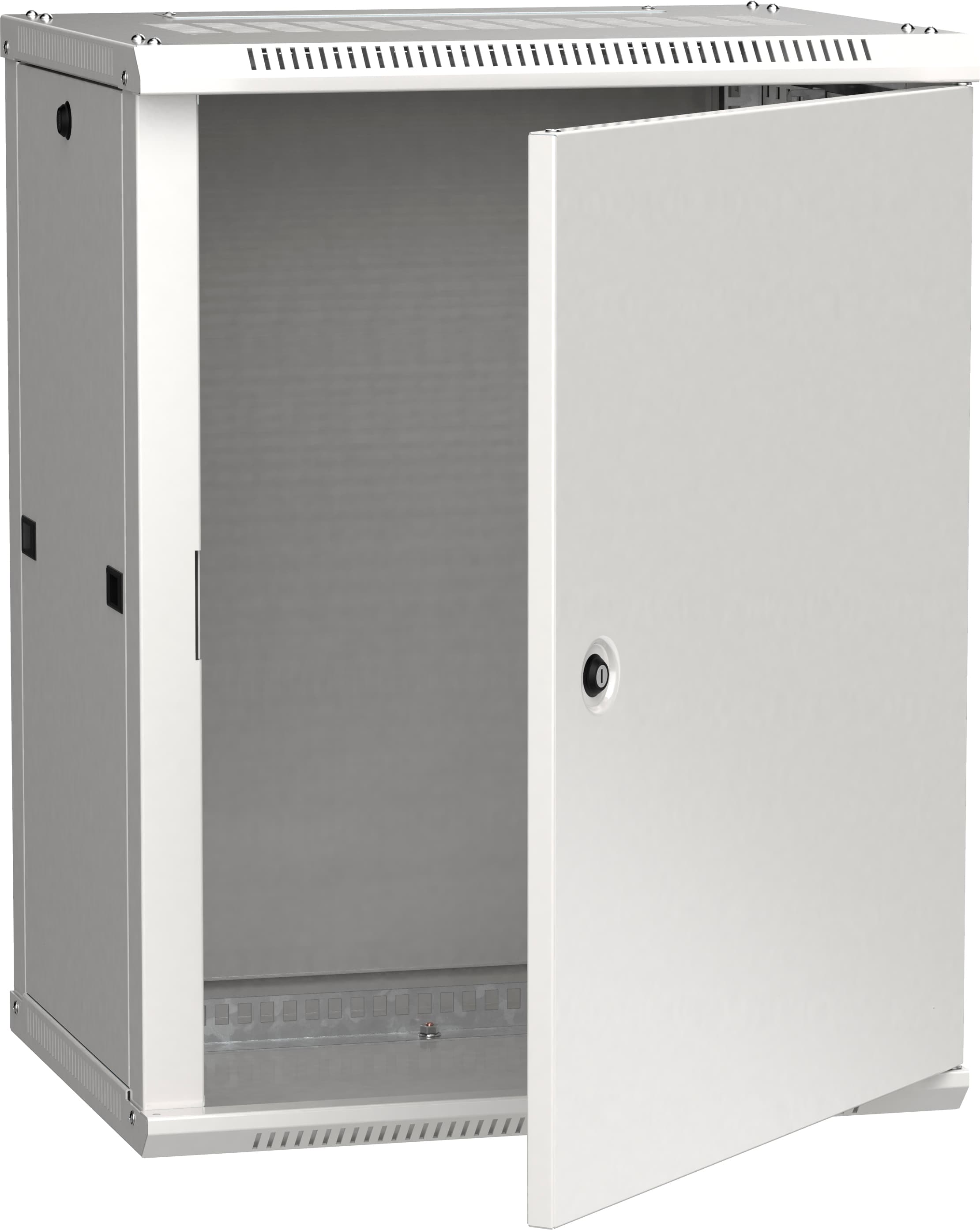 Шкаф настенный 19' LINEA W 15U 600x450мм металлическая дверь RAL7035