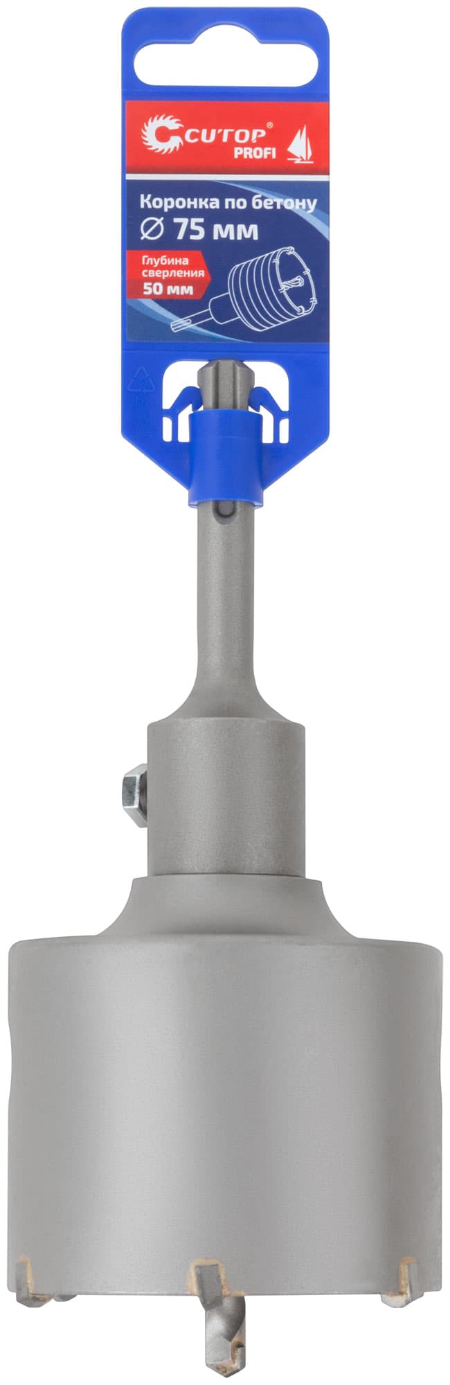 Коронка по бетону SDS Plus, 75 мм,  Profi