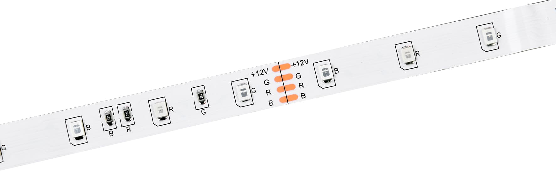 Лента светодиодная 5м LSR-2835RGB54 4,8Вт/м 12В RGB IP20 54LED/м