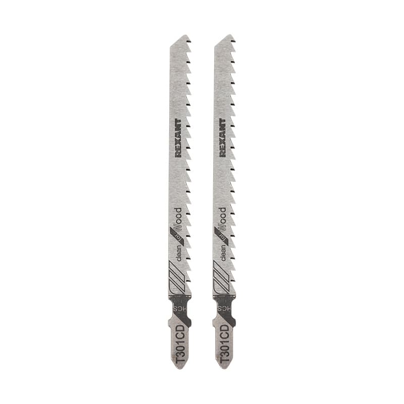 Пилка для электролобзика 115 мм 8 з/д 6-60 мм T301CD (упак - 2 шт.) (дерево), REXANT