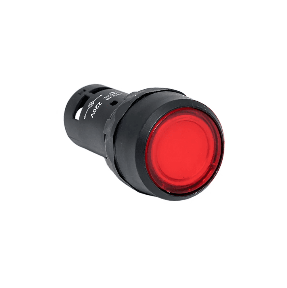 Кнопка с фиксацией с подсветкой OptiSignal Compact D22 C7-PHL-B410 красная 1НО 24 В AC/DC XB7NJ04B1