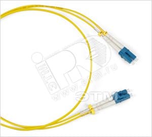 Патч-корд оптический SM 9/125 (OS2) LC/UPC-LC/UPC duple - LSZH 1 м
