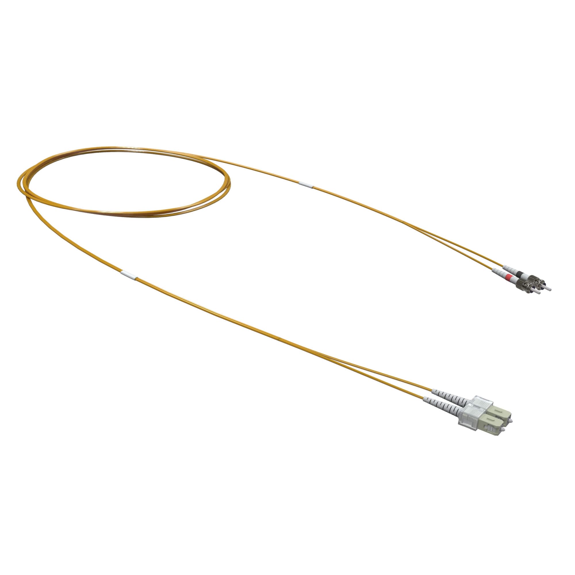 Патч-корд оптический переходной двухволоконный (Duplex) SC-UPC/ST-UPC, 50/125 OM2, 3 м