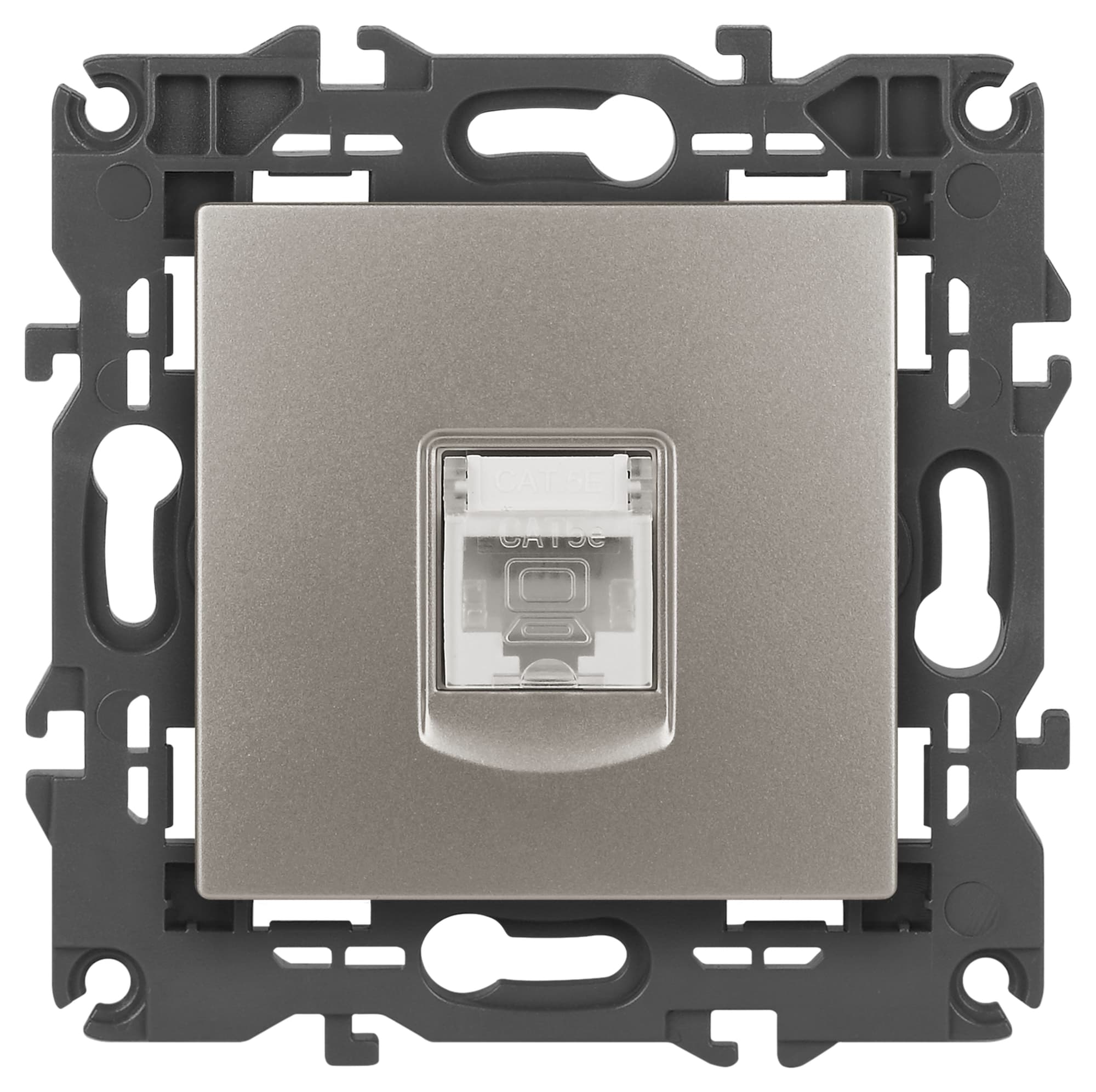 Розетка Elegance 14-3107-16 RJ45, титан