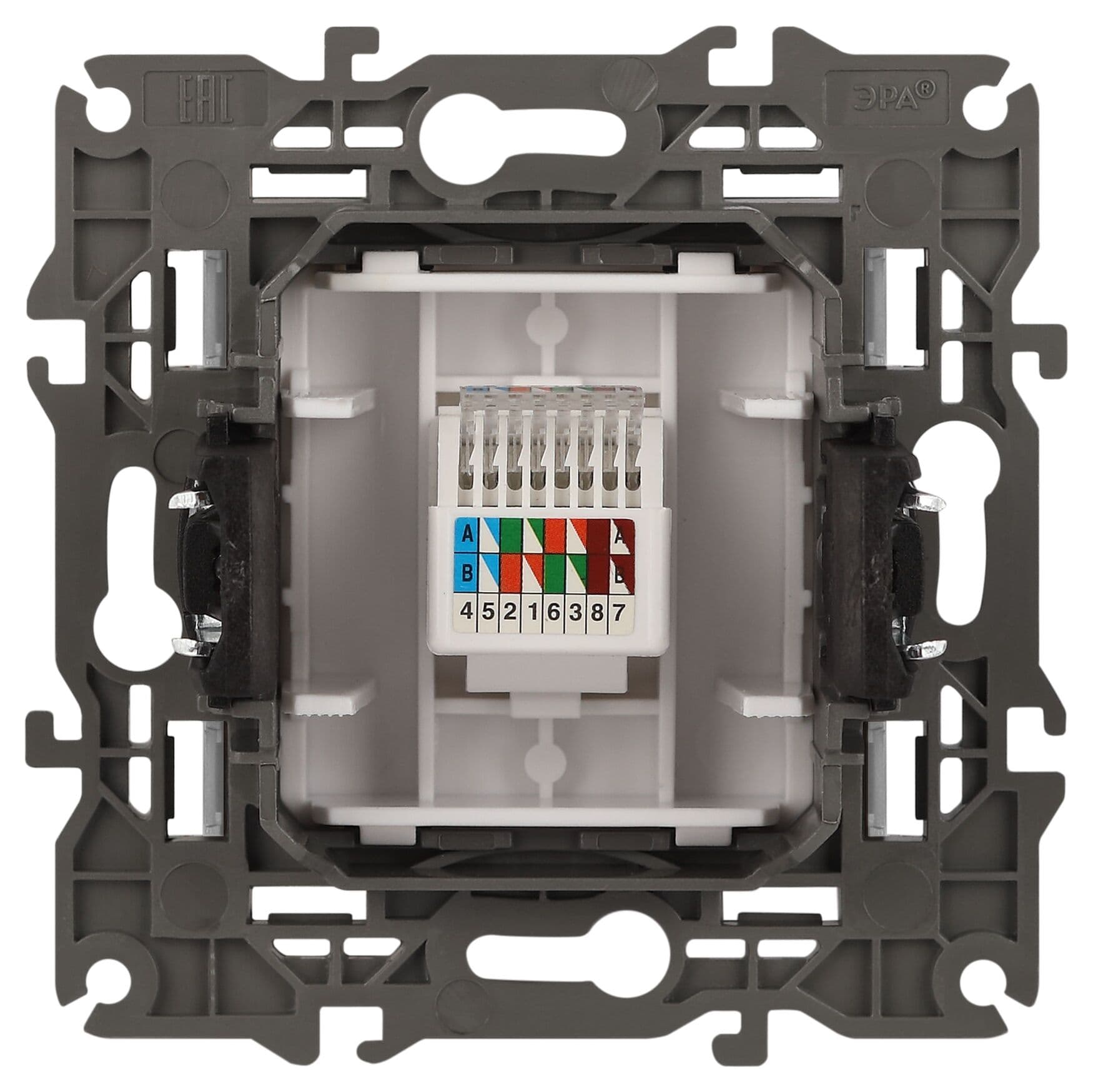 Розетка Elegance 14-3107-16 RJ45, титан