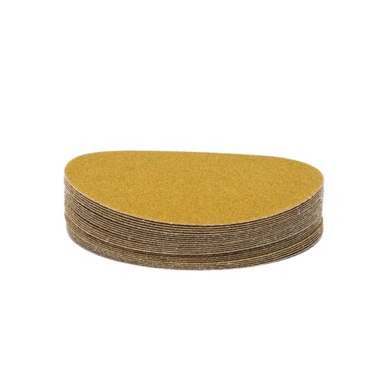 Круг абразивный шлифовальный под липучку Yellow Sandpaper Р80 (150мм, без отверстий, 25шт) желтый