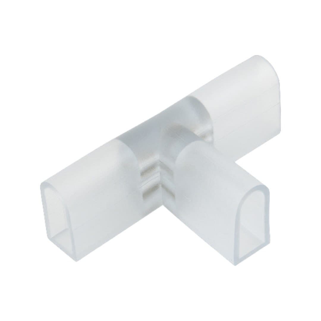 Соединитель контактный Т-образный UTC-K-32/N21 CLEAR 010 POLYBAG для светодиодных лент ULS-N21 NEON 220В, 8x16мм 2 контакта прозрачный цвет 10 штук в пакете