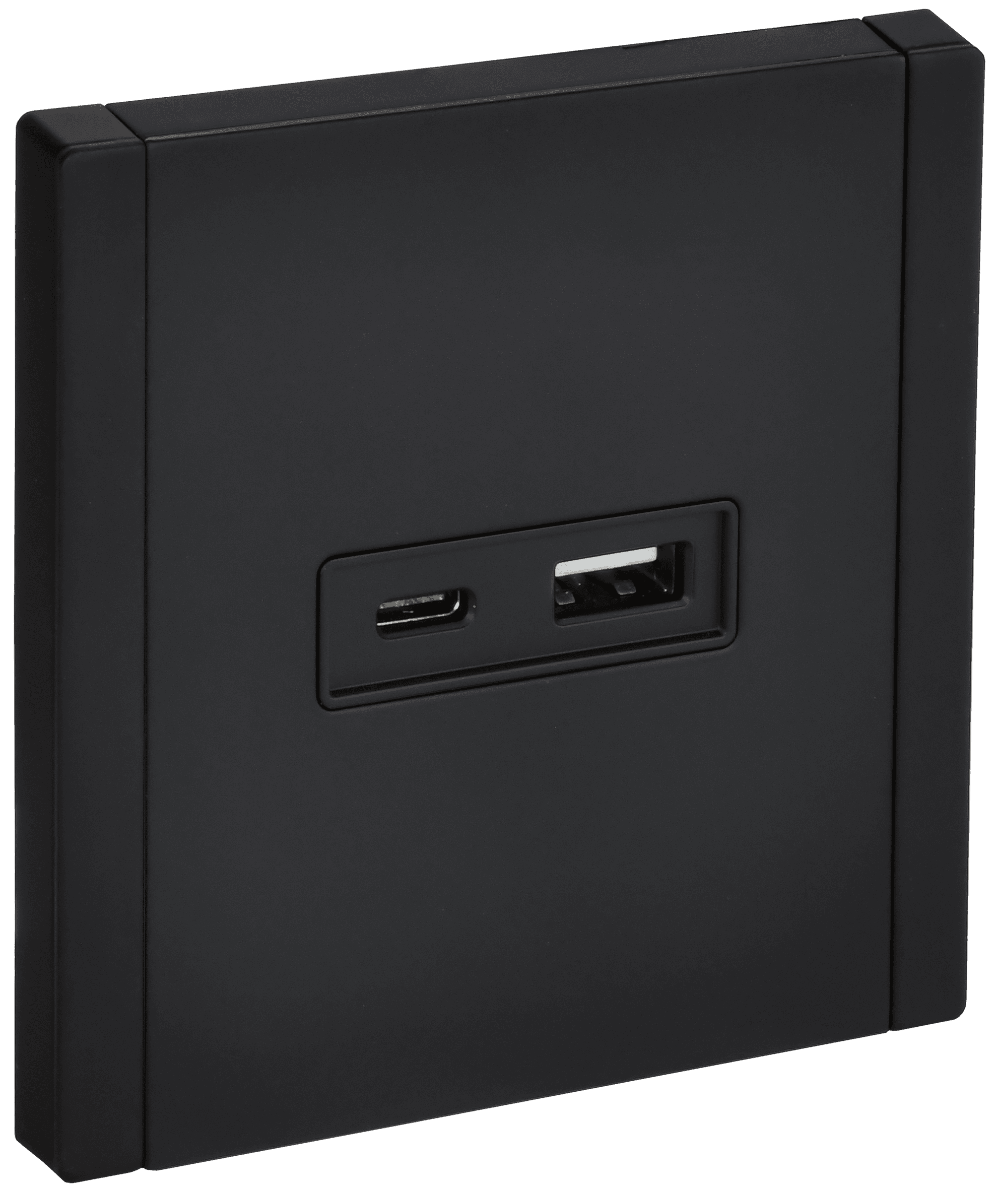FORTE&PIANO Розетка USB A+C 18Вт FP151M металл черный IEK