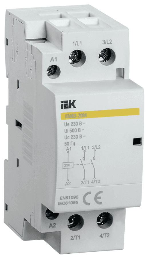 Контактор модульный КМ63-11M AC