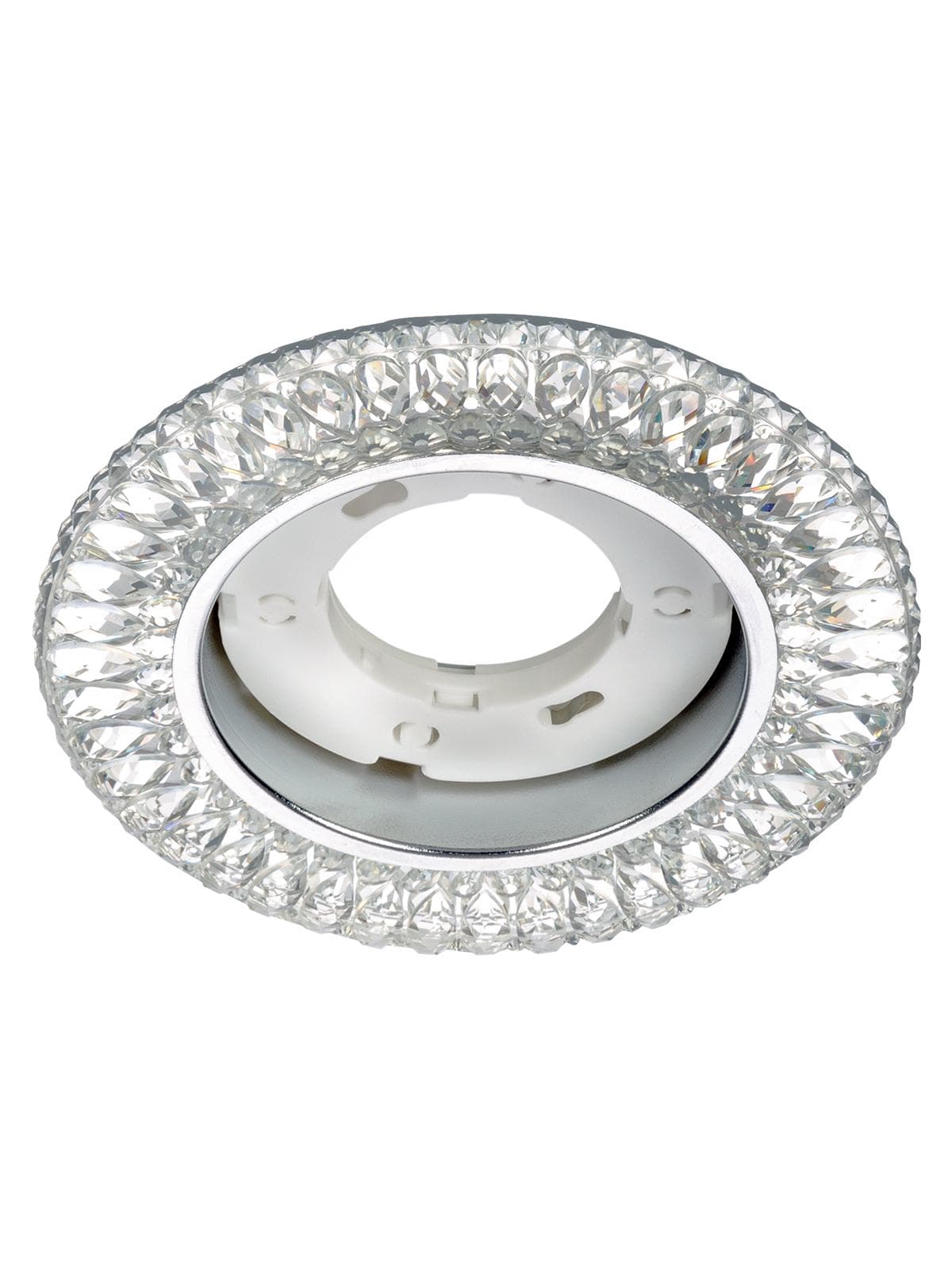 Светильник встраиваемый СВ 03-12 GX53 230 В LED подсветка 5 Вт зеркальный хром