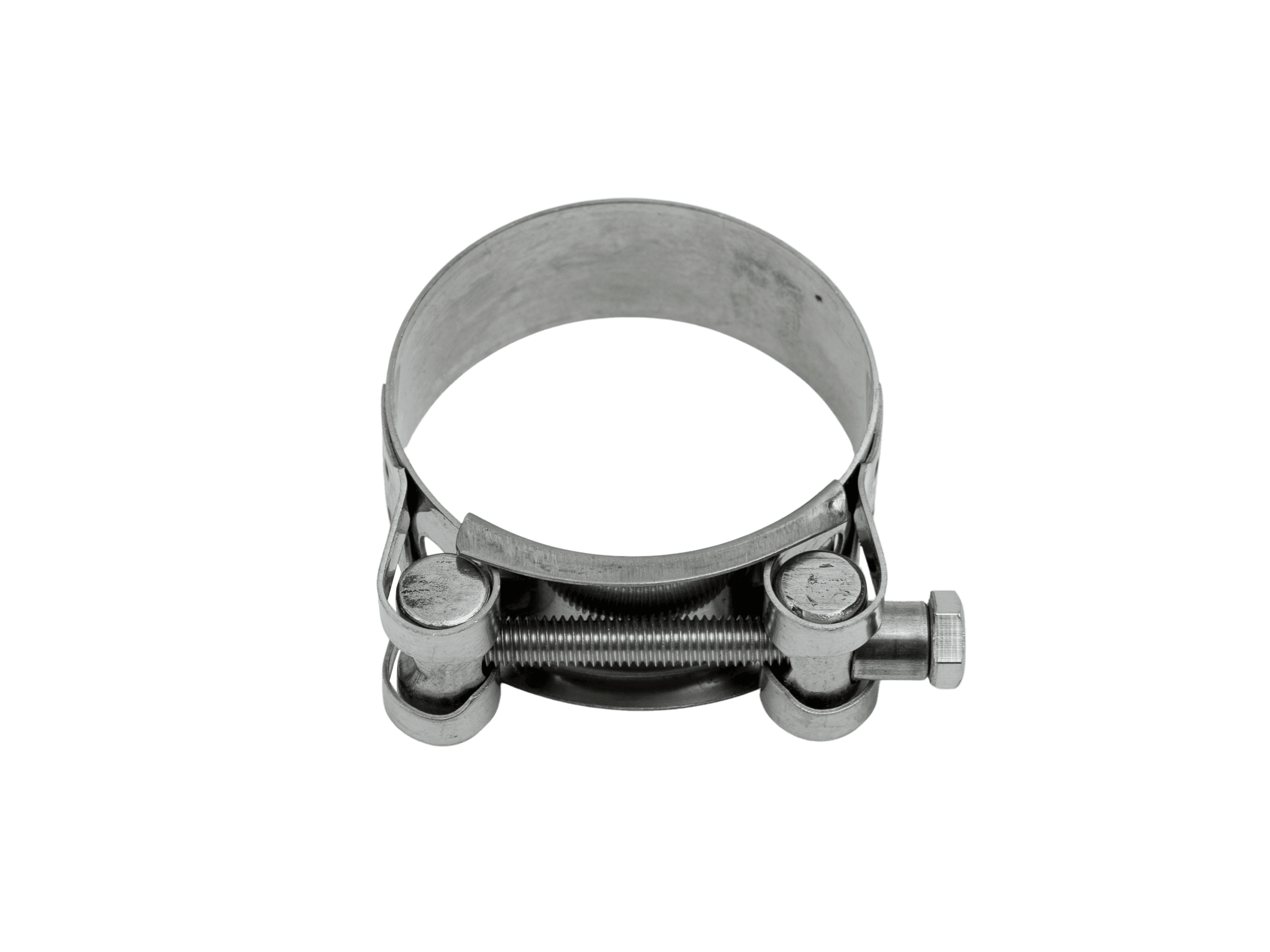 Хомут силовой ROBUST ленточный с болтом 122-130 W4 А2 нержавеющая сталь AISI304 2.1 122-130/25 Н ГОСТ 28191-89