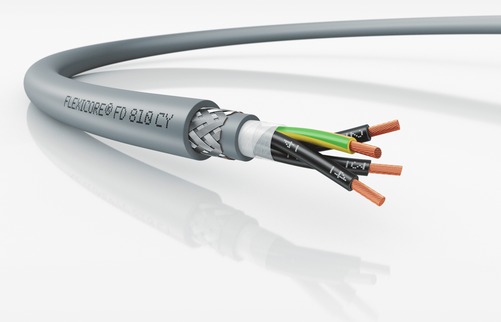 Кабель особогибкий FLEXICORE FD 810 CY 0,6/1 кВ 4G1,5