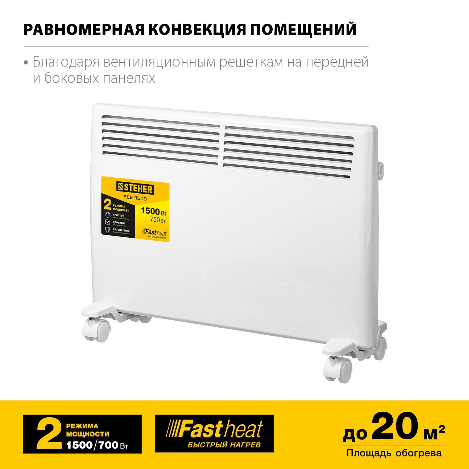 Конвектор электрический Е 1.5 кВт