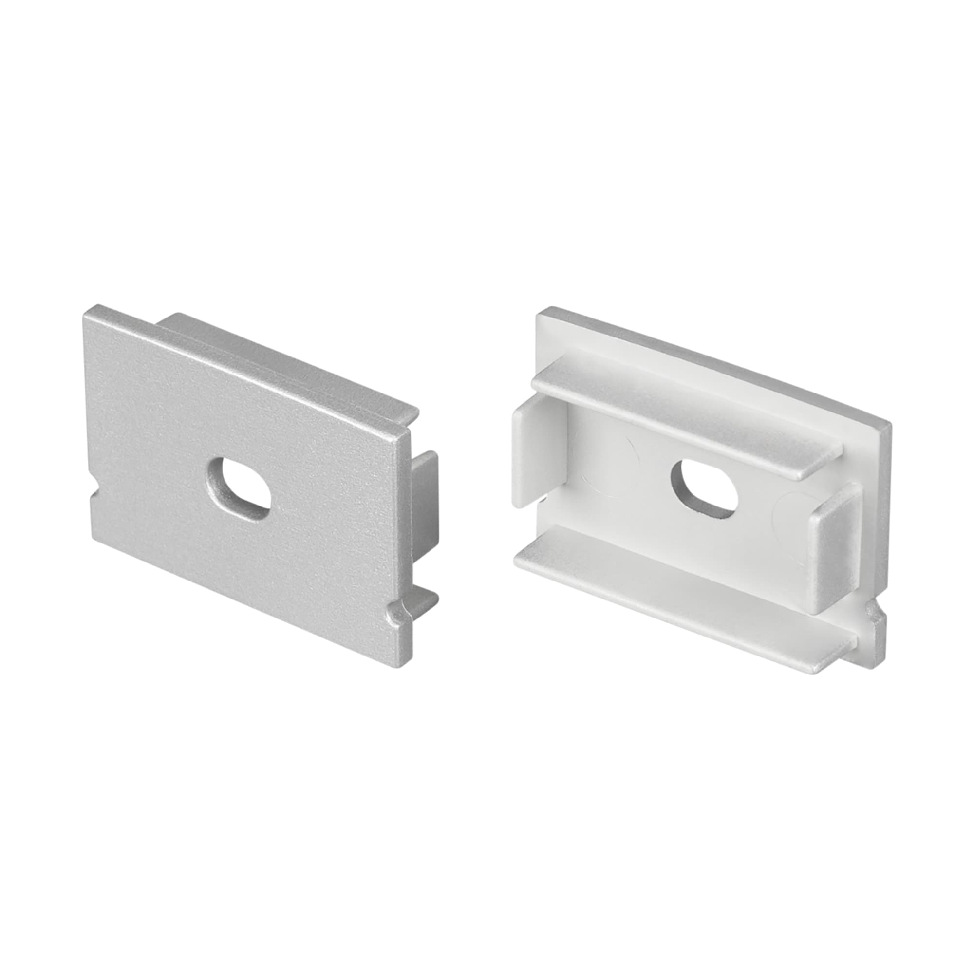 Заглушка LINE-3020 SILVER с отверстием (ARL, пластик)