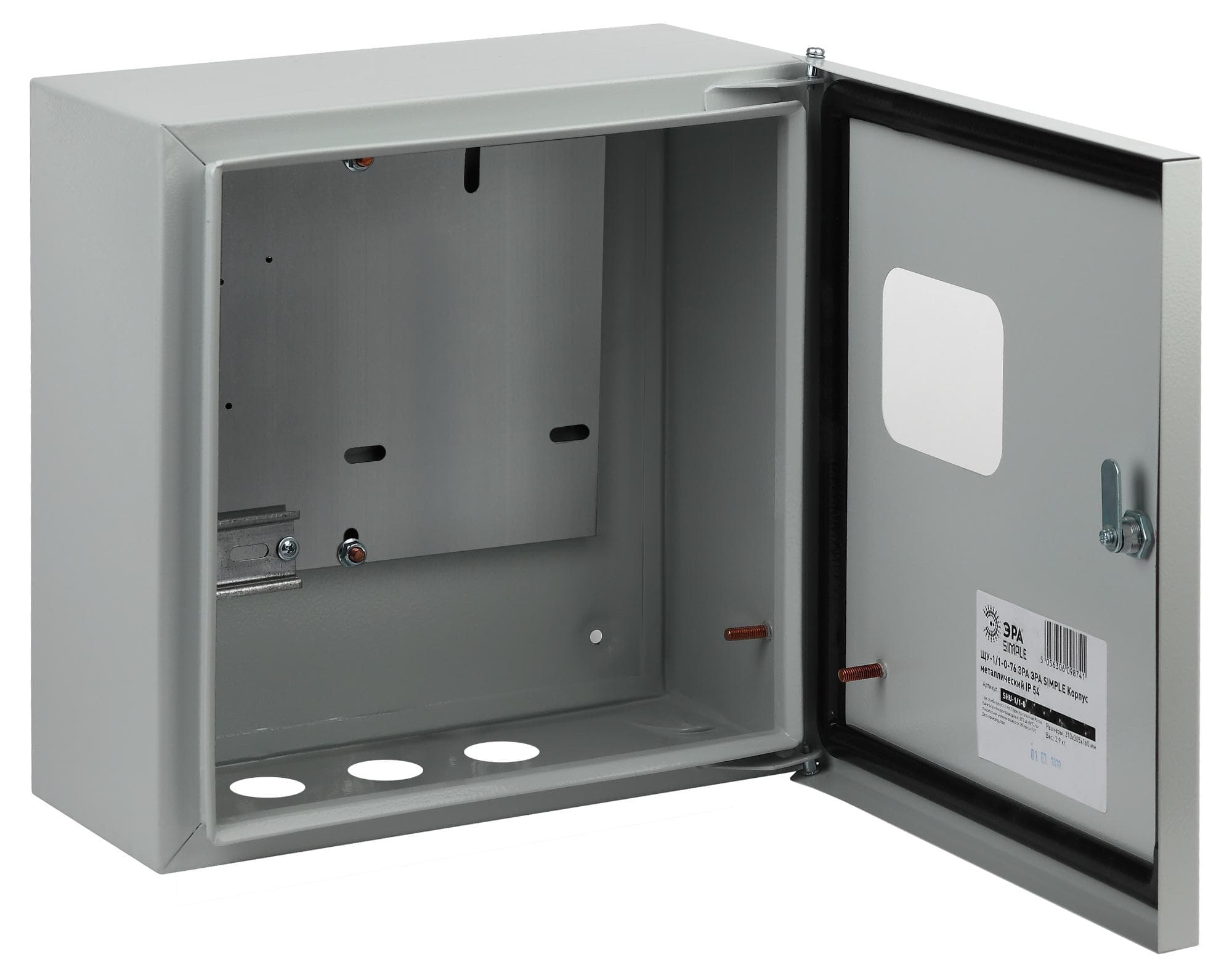 Корпус металлический навесной SIMPLE ЩУ-1-1-0 (300х310х155) P54 У2 серый
