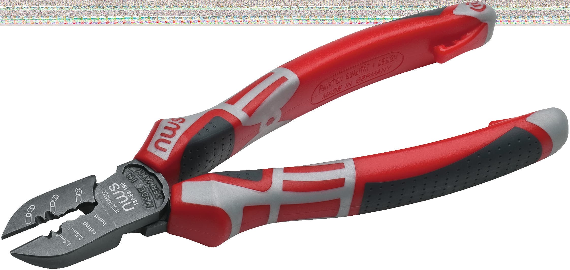 Бокорезы электрика (3 В 1) 190 мм, покрытие TitanFinish, рукоятки SoftGripp 3K