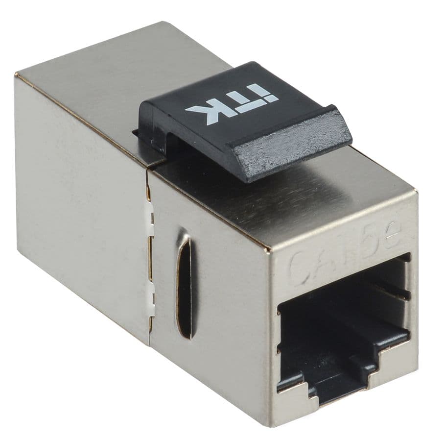 Проходной адаптер кат.5E FTP RJ45-RJ45 Keystone Jack