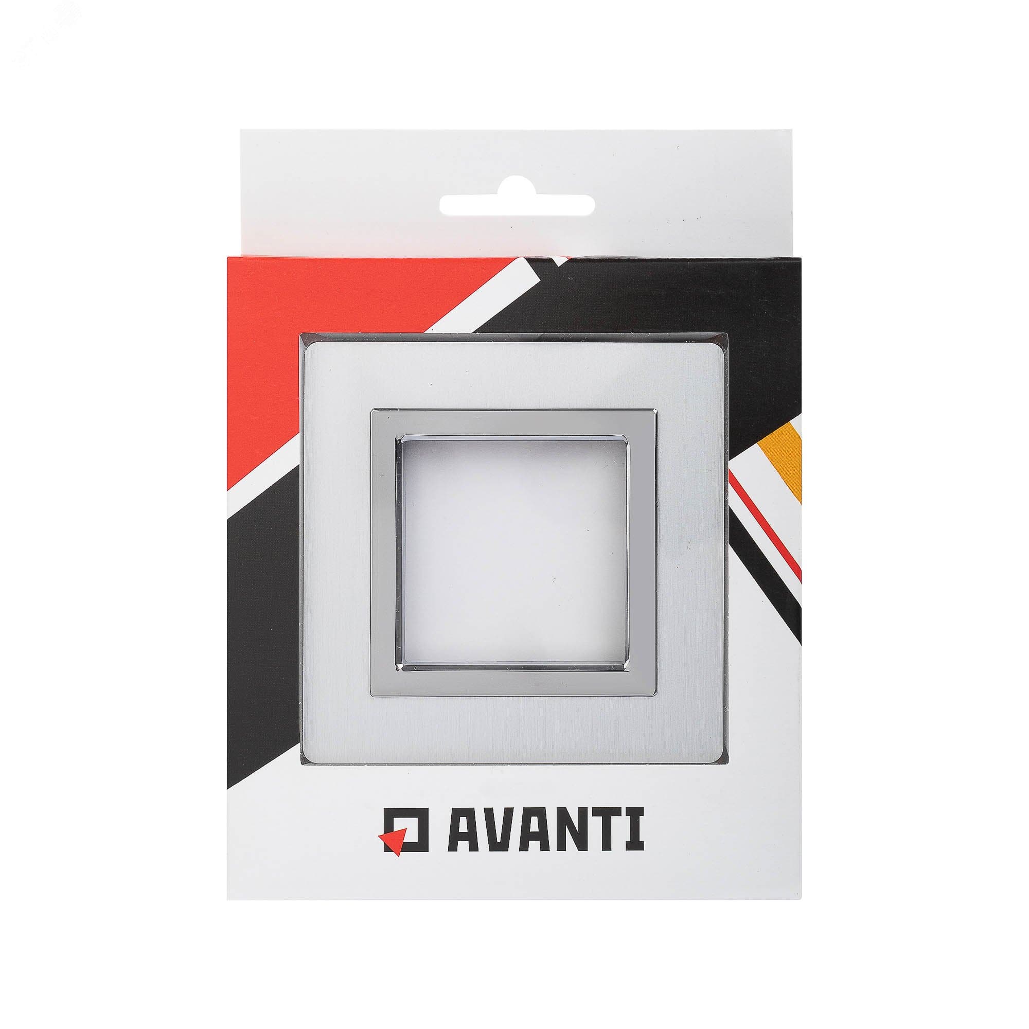 Рамка из алюминия, ''Avanti'', серая, 2 модуля