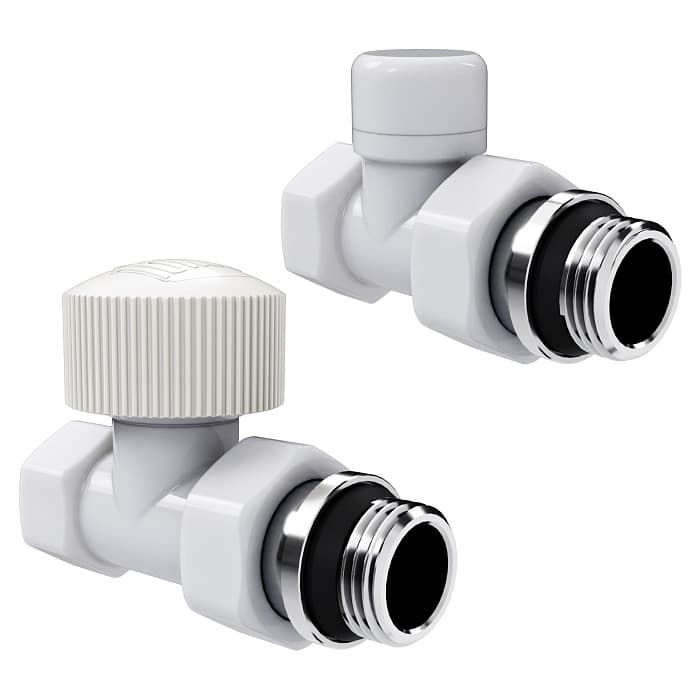 "Набор термостатический прямой Royal Thermo Design 1/2""М30х1,5 (Белый)"