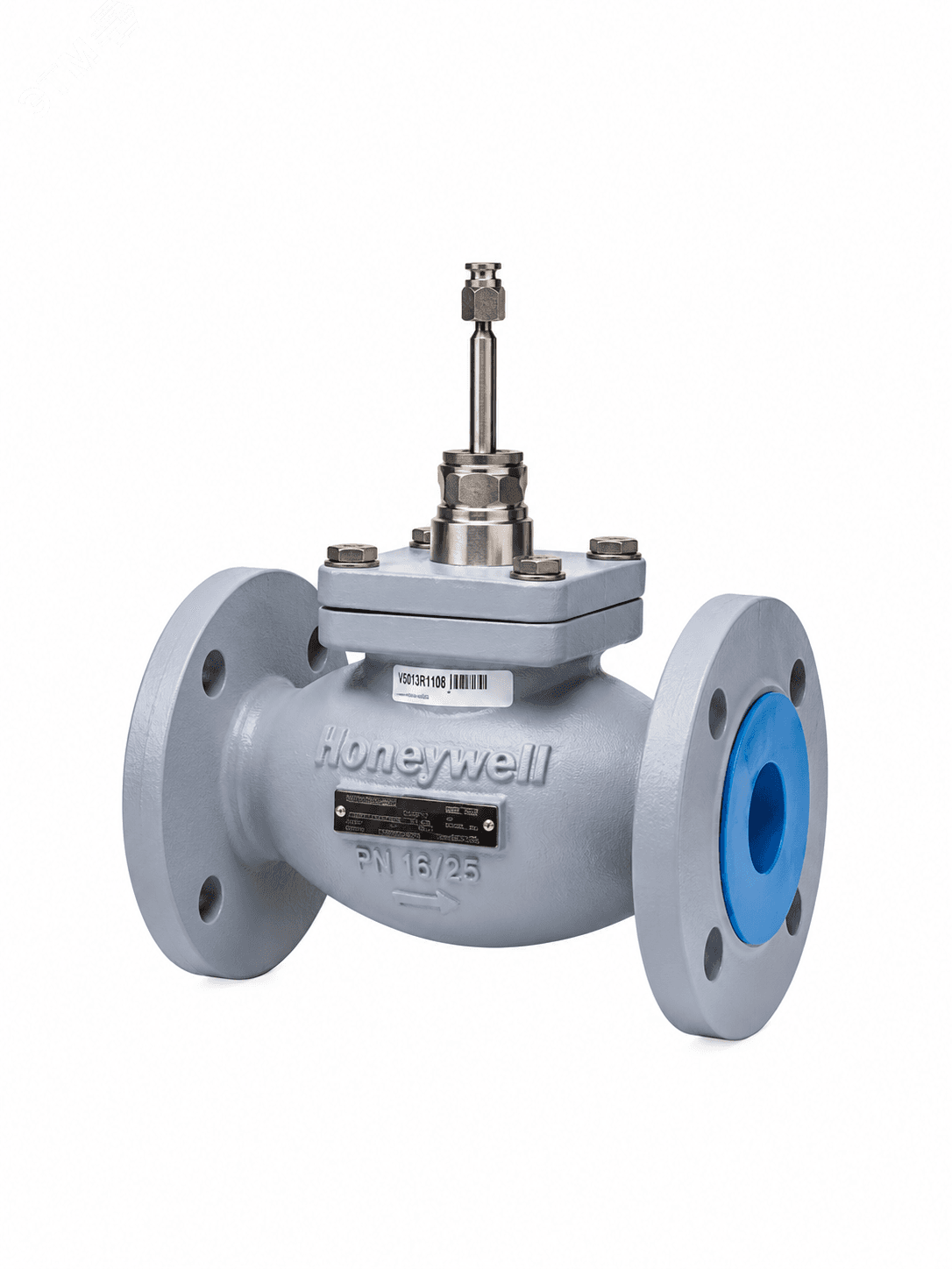 Регулирующий линейный фланцевый клапан DN 20 PN16 Kvs 6.3 (двухходовой 20мм) Honeywell V5016A1077