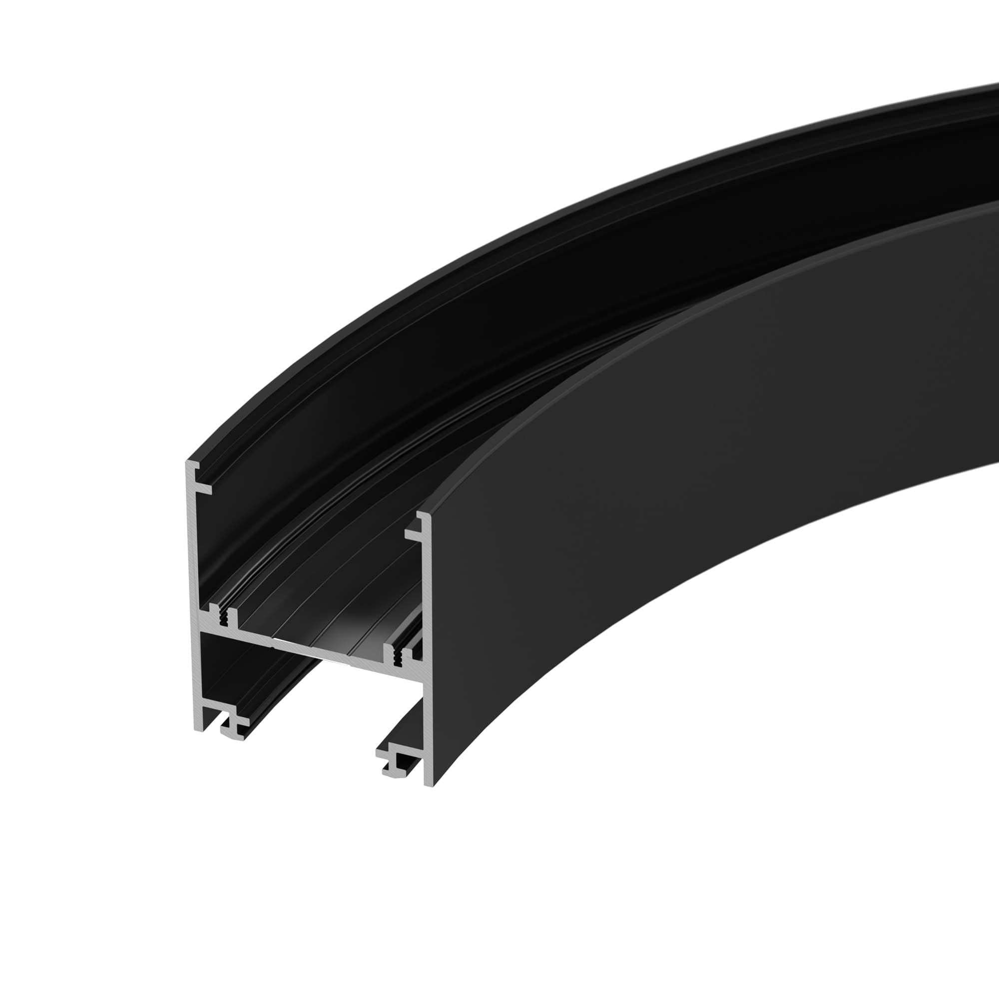 Профиль SL-ARC-5060-D1500-A90 BLACK (дуга 1 из 4) ( Алюминий)