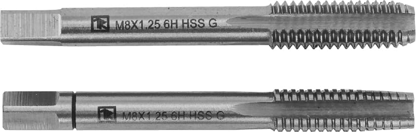 Метчики T-COMBO двухпроходные ручные универсальные М12х1.25, HSS-G, 2 шт.