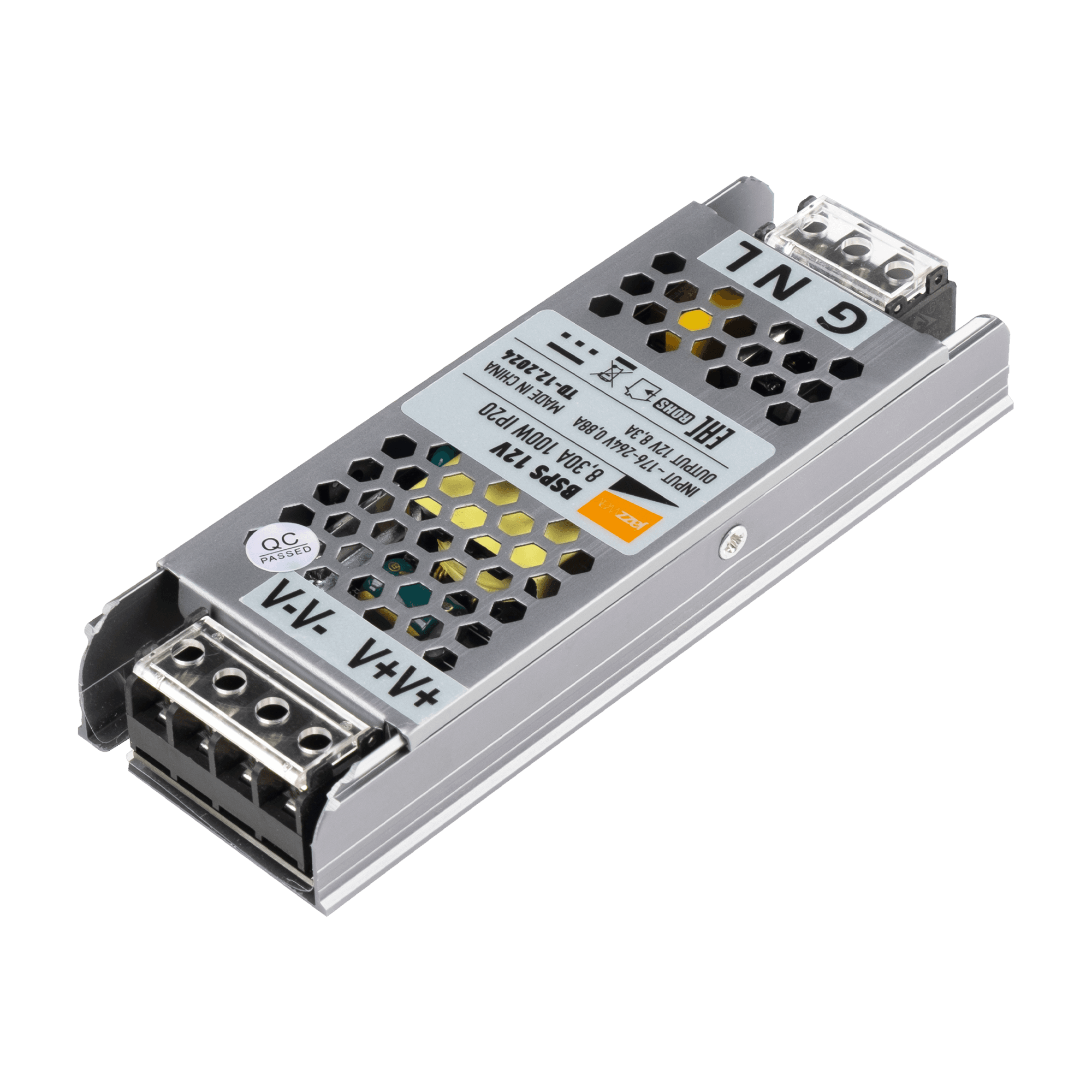 Драйвер светодиодный LED 12V8,3A=100W IP20 1 год гарантия