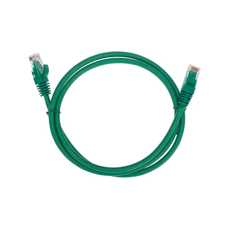Патч-корд U/UTP CAT 6, RJ45-RJ45, 26AWG, LSZH, зеленый, 1м,