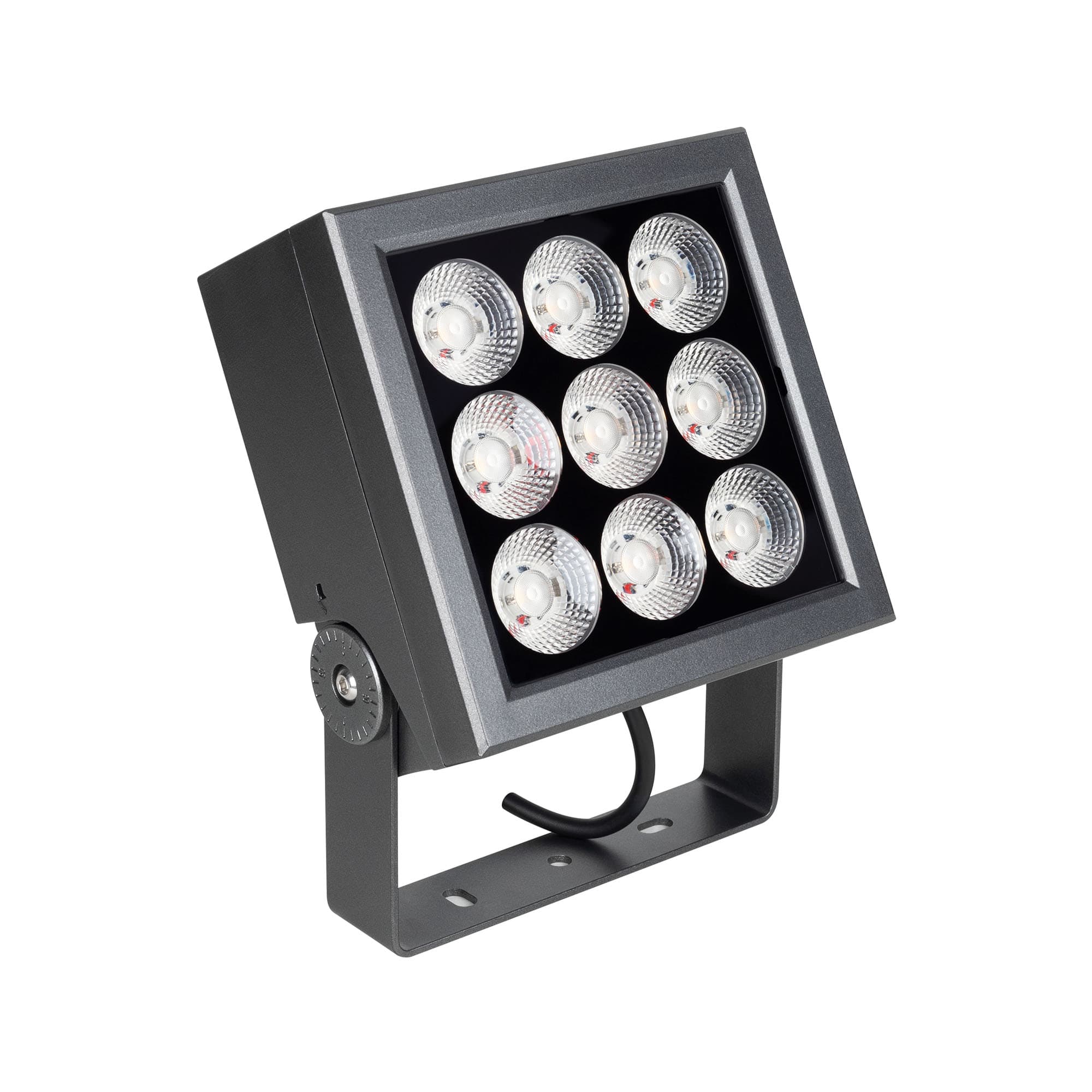 Светильник ALT-BLOCK-S185x185-36W Warm3000 (GR, 3 deg, 230V) (ARL, IP66, металл, 3 года)