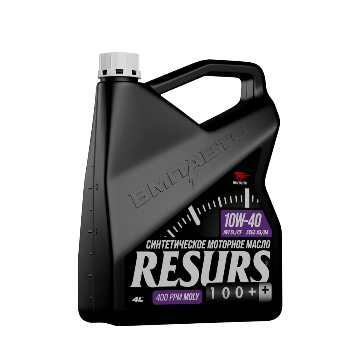 Масло моторное ВМПАВТО Resurs 10w40 (A3/B4, SL/CF), канистра 4л.