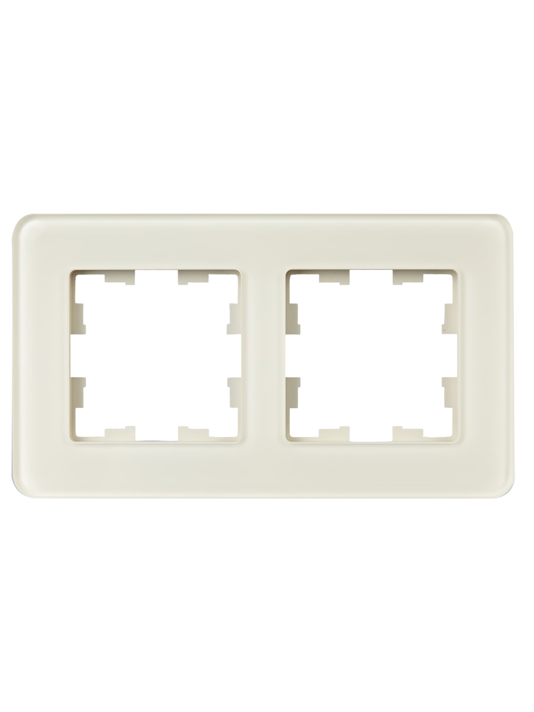BRITE Рамка 2 поста РУ-2-2-Бр стекло песчаный RE IEK