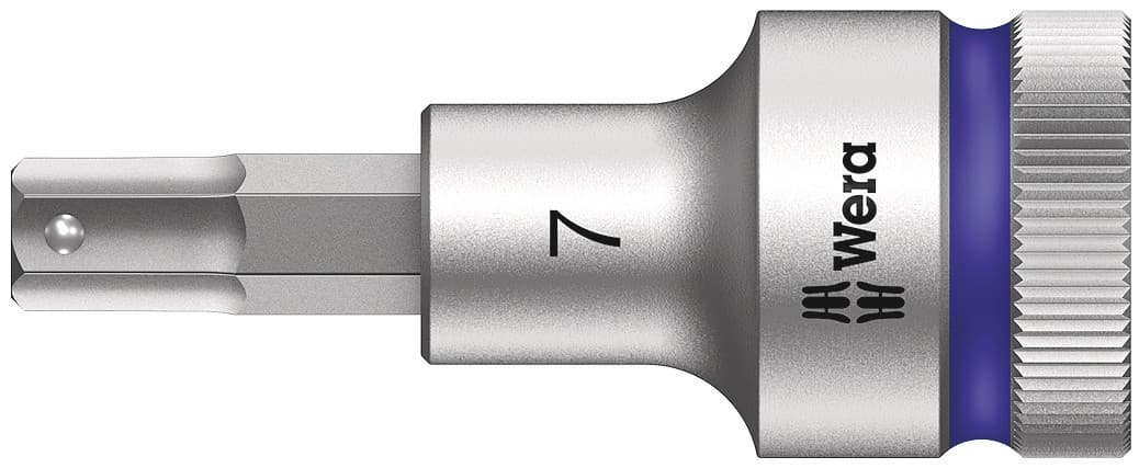 Головка торцевая со вставкой под внутренний шестигранник 8740 C Hex-Plus HF Zyklop DR 1/2 с фиксацией крепежа 7X60 мм