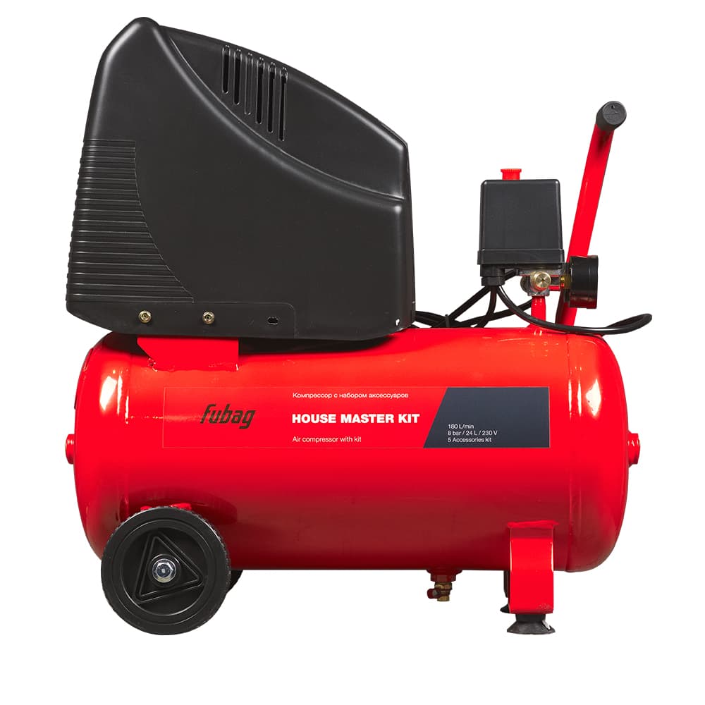 Компрессор HOUSE MASTER KIT OL 195/24 и 5 предметов