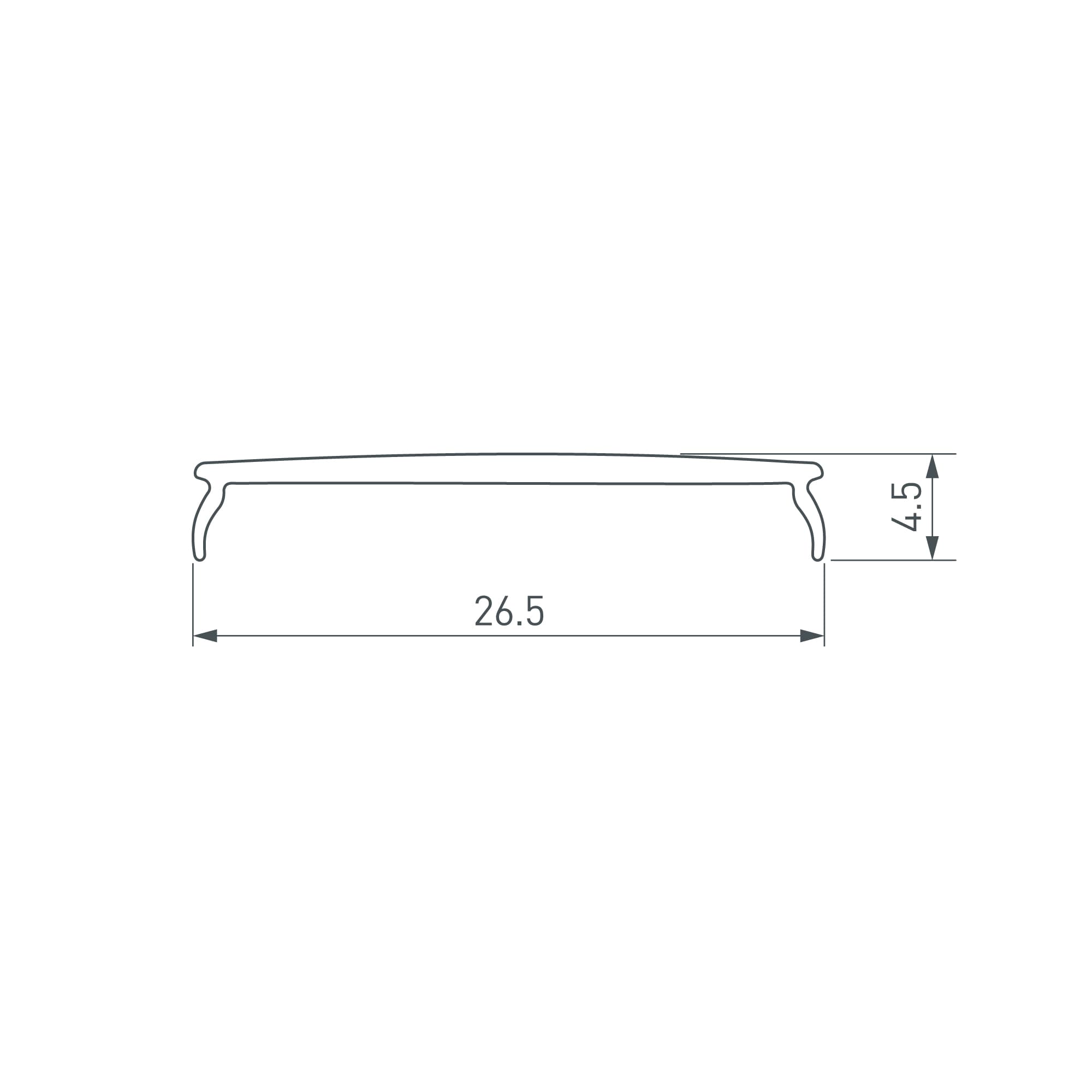 Крепление MOONLIGHT-BASE-ROUND-D25-S Silver, металл