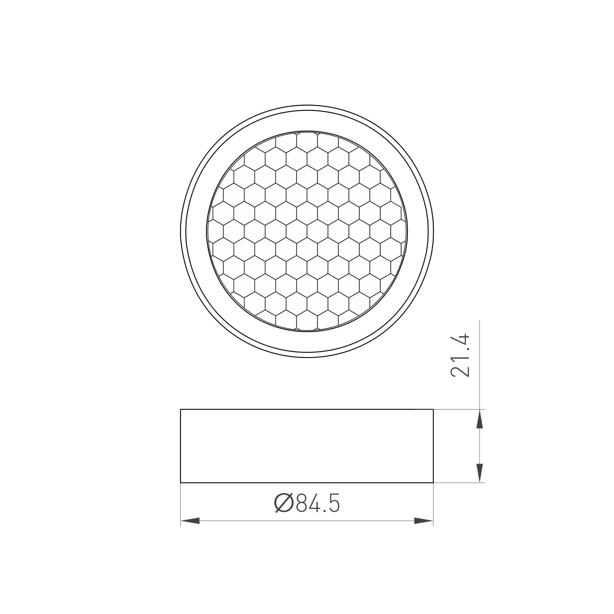 Крепление MOONLIGHT-BASE-ROUND-D25-S Silver, металл