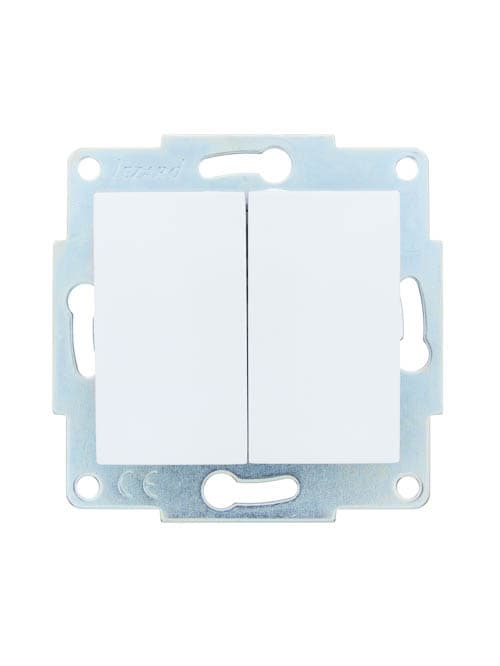ASTI Выключатель 2-кл., 10 А, механизм, черный бархат Lezard 7081-0288-101